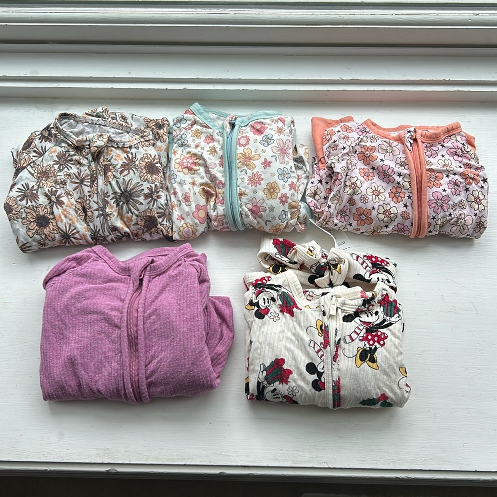 Convertible bamboo zippy one piece bundle